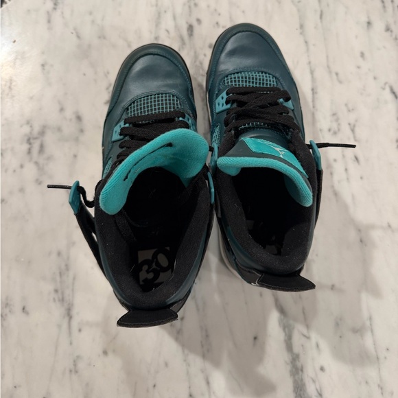 Nike Air Jordan 4 Retro 30th Teal Size 7Y - Picture 4 of 5